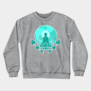 Meditating Buddha Metta Crewneck Sweatshirt